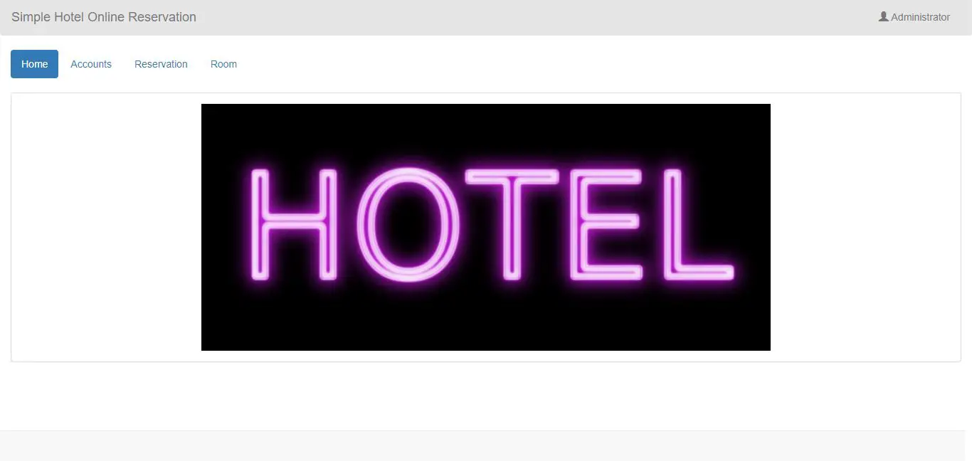 Hotel Reservation System in PHP Projects with Source Code