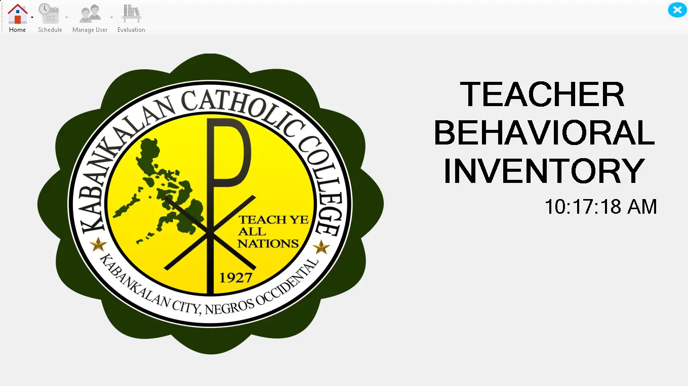 KCC Teachers Behavioral Inventory System Source Code Version 2