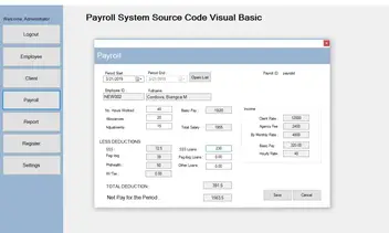 Payroll System In Vb Source Code 2020 Vb Projects