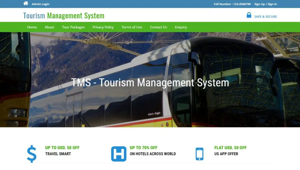 Tourism Management System Source Code In Php Tourism Management System Source Code In Php