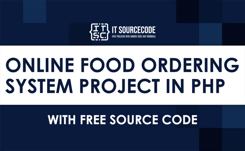 online food ordering system project in html source code free download