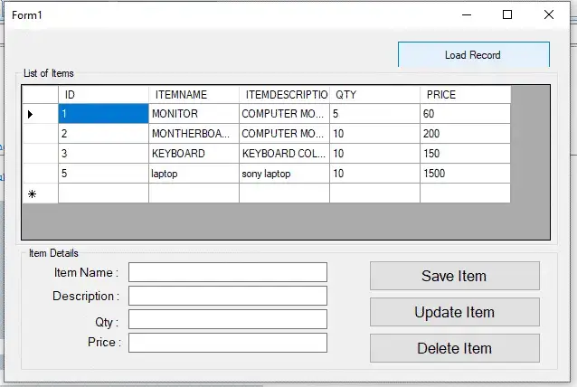 How to Load Record from Access Database to Datagridview In VB.Net