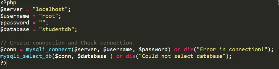 secure Login page in php connect to database
