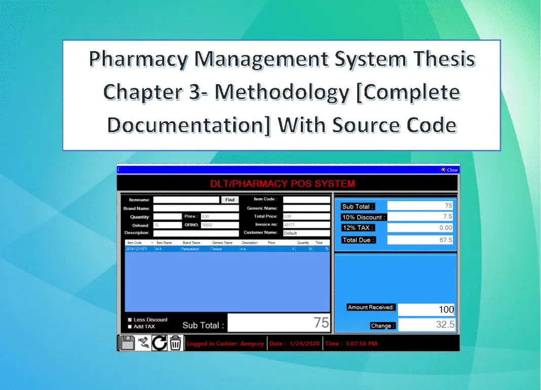 Pharmaceutical management dissertation picture