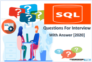 sql questions for interview with answers 2020