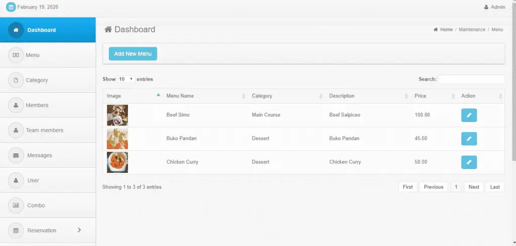 Online Restaurant Management System Project in Php with Source Code