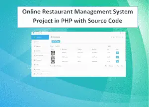 Project Ideas in PHP and MySQL FOR Online Restaurant Management System with source code