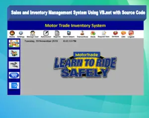 Sales and Inventory Management System Project in VB.Net Source Code
