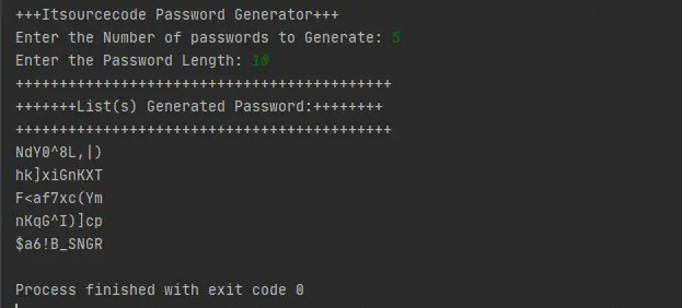 python password generator