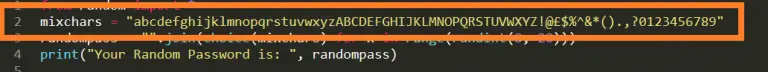 Python Generate Random String and Password with Source Code