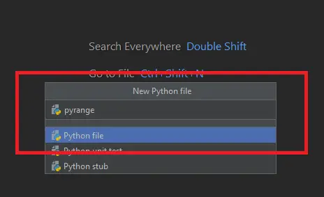 range python project