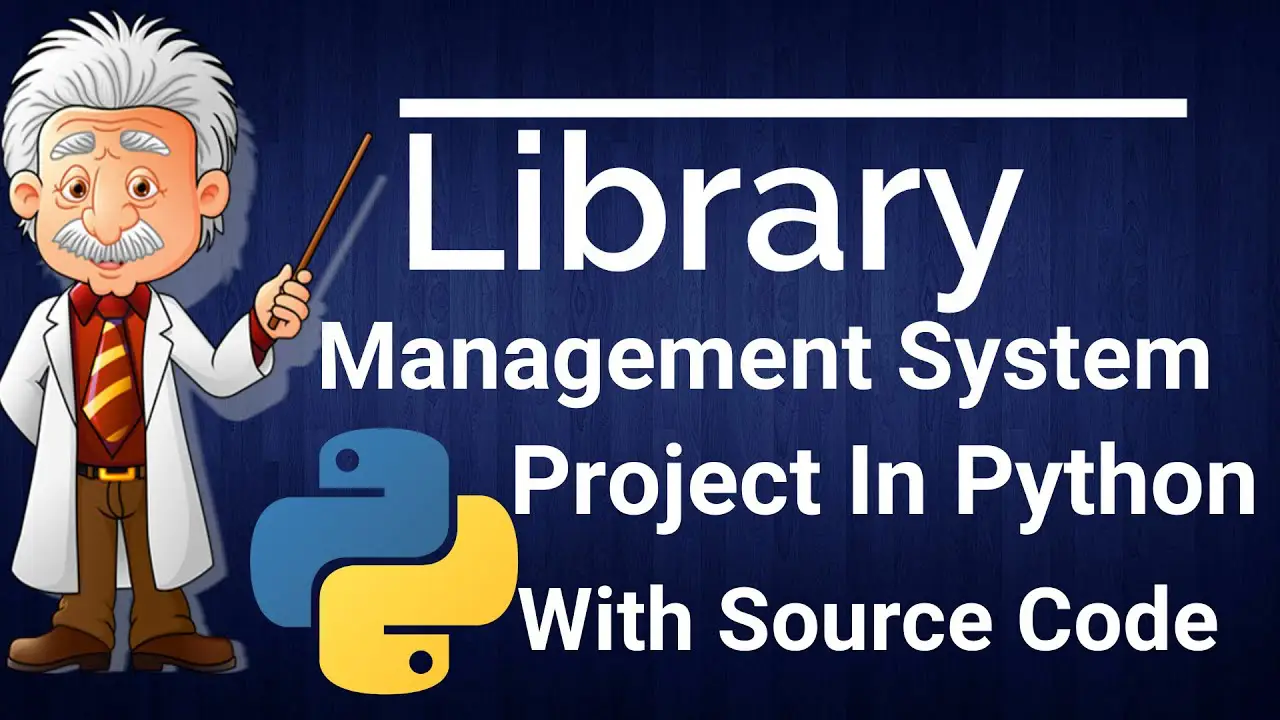 library management system project in python code