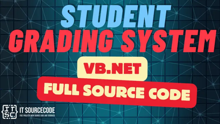 Student Grading System VB.Net Full Source Code