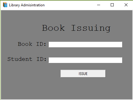 Library Management System Project Book Issuing