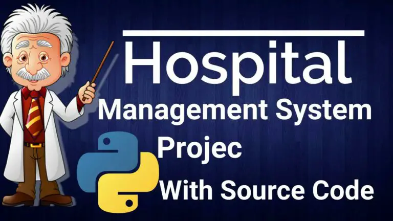  Hospital Management System Project In Python Source Code