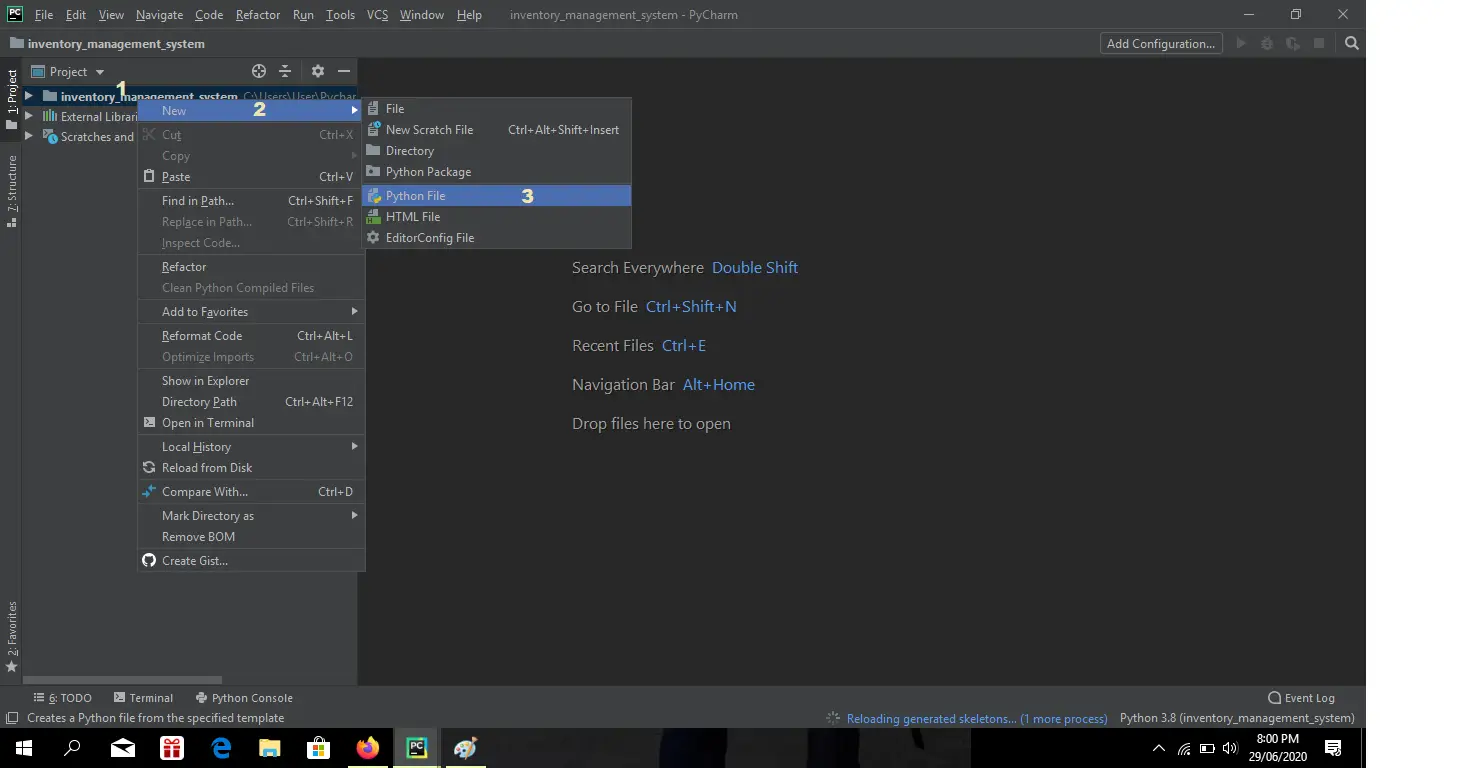 inventory management system project file