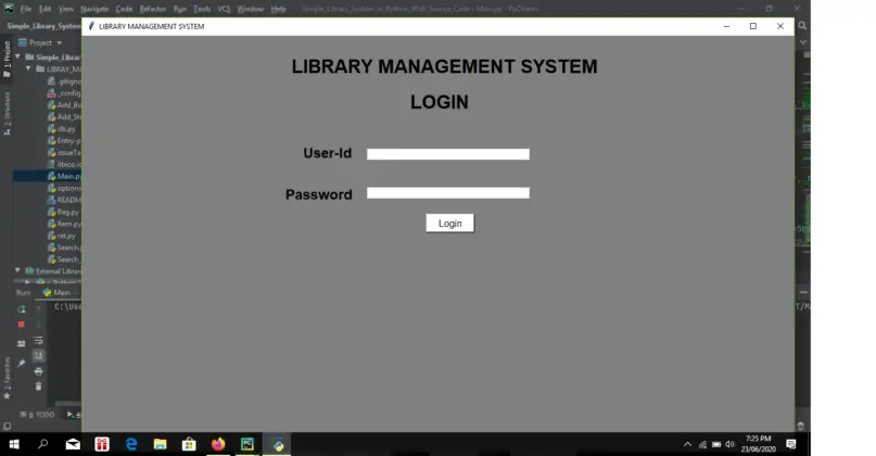 Library Management System Project In Python with Source Code
