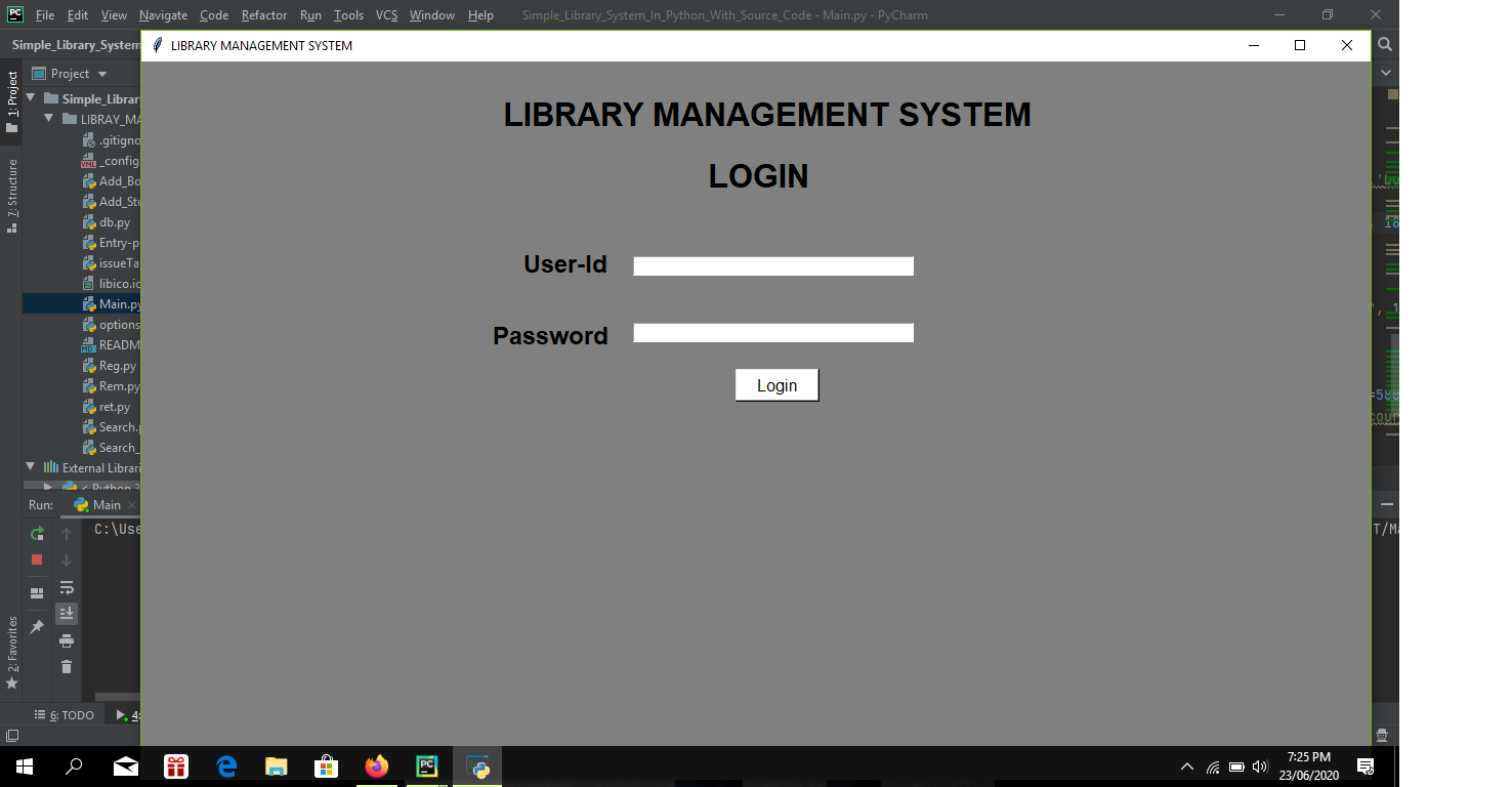 library management system project in netbeans python