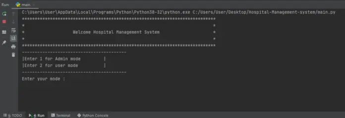 Hospital Management System Project In Python Source Code