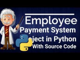 Employee Payment Management System Project in Python
