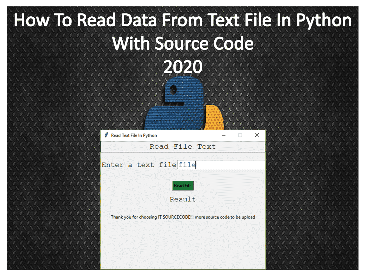 How To Read Data From Text File In Python With Source Code - 2022