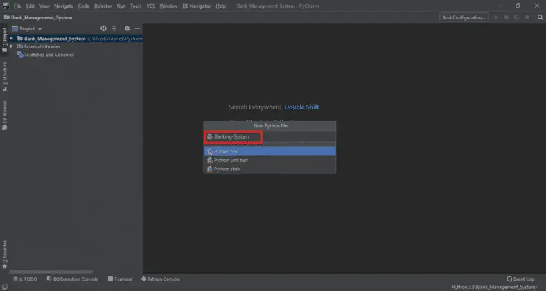 Bank Management System Project in Python With Source Code
