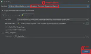 Employee Payment Management System Project in Python