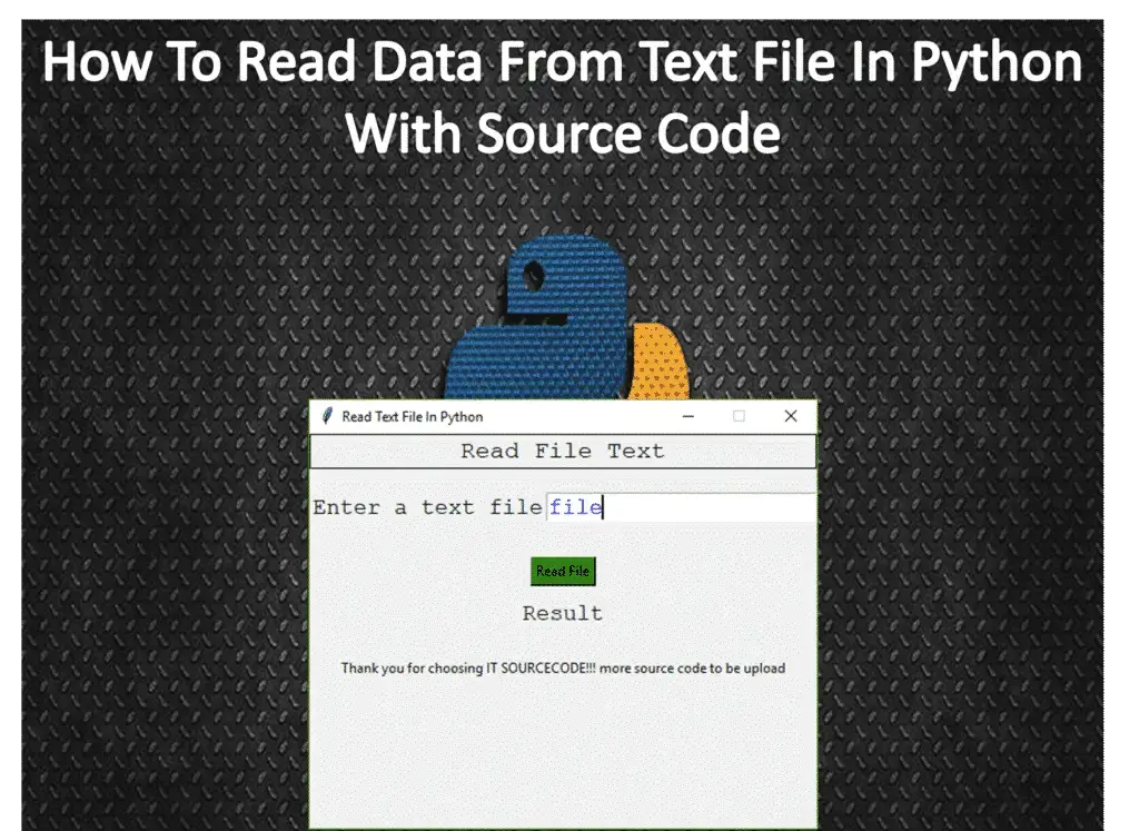 Reading Text File In Python