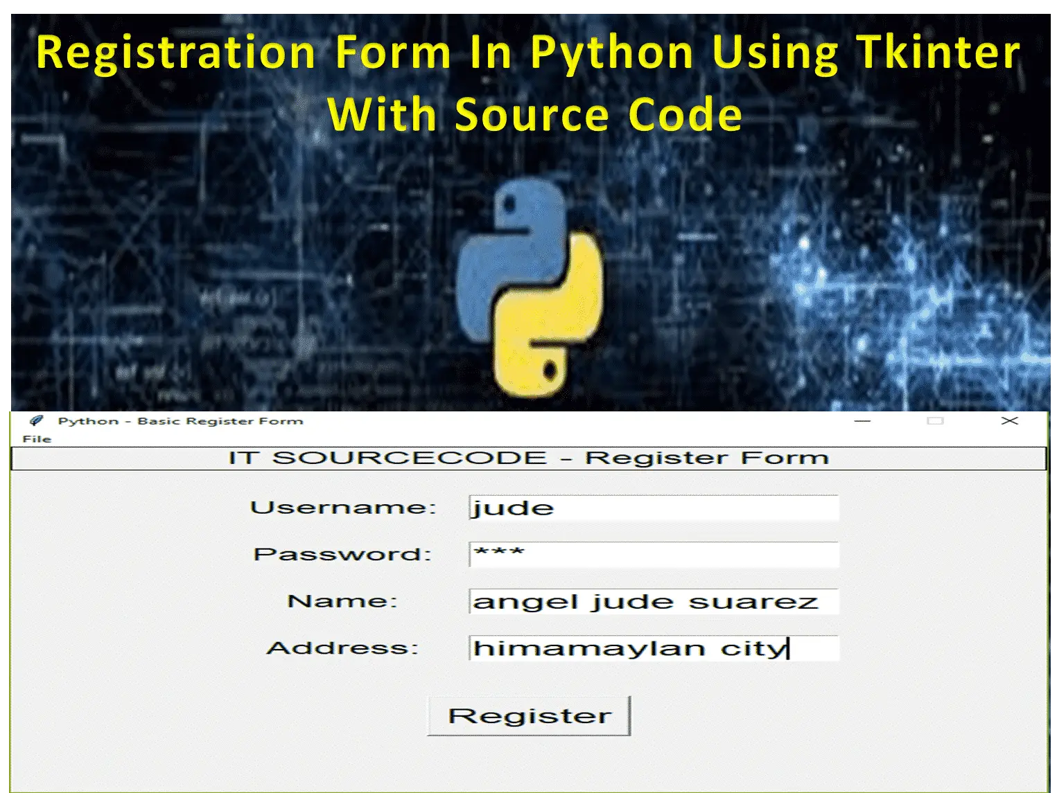 Registration_Form_In_Python_Using_Tkinter_With_Source_Code