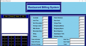Restaurant Billing System Project in Python With Source Code