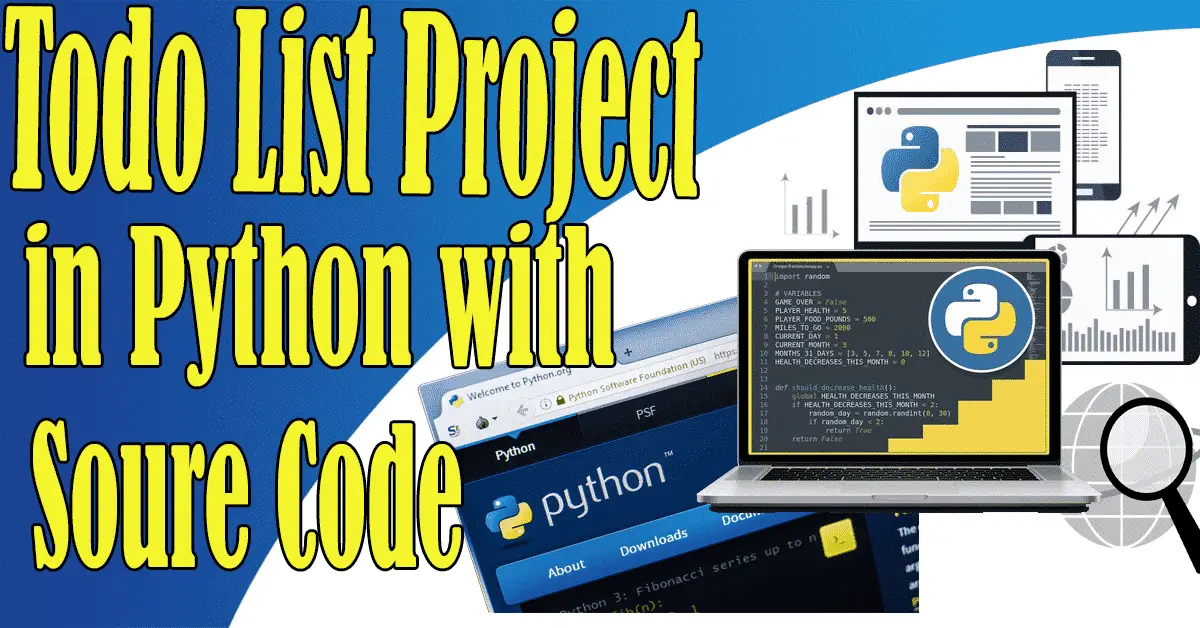 Todo List Project in Python with Source Code