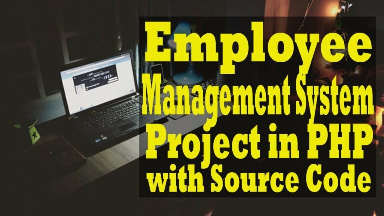 Employee Management System Project In PHP with Source Code