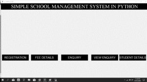 School Management System Project In Python With Source Code