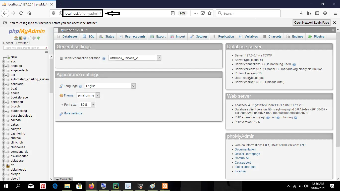 CRUD Operations localhost
