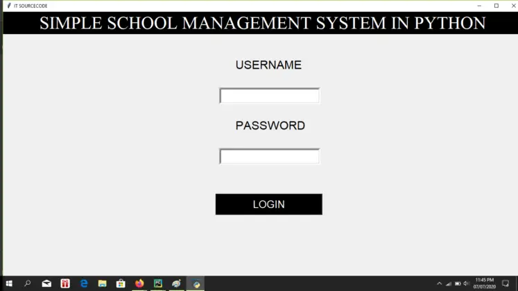 School Management System Project In Python With Source Code