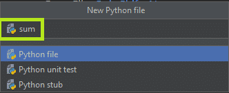Sum of Two Numbers Python File Name
