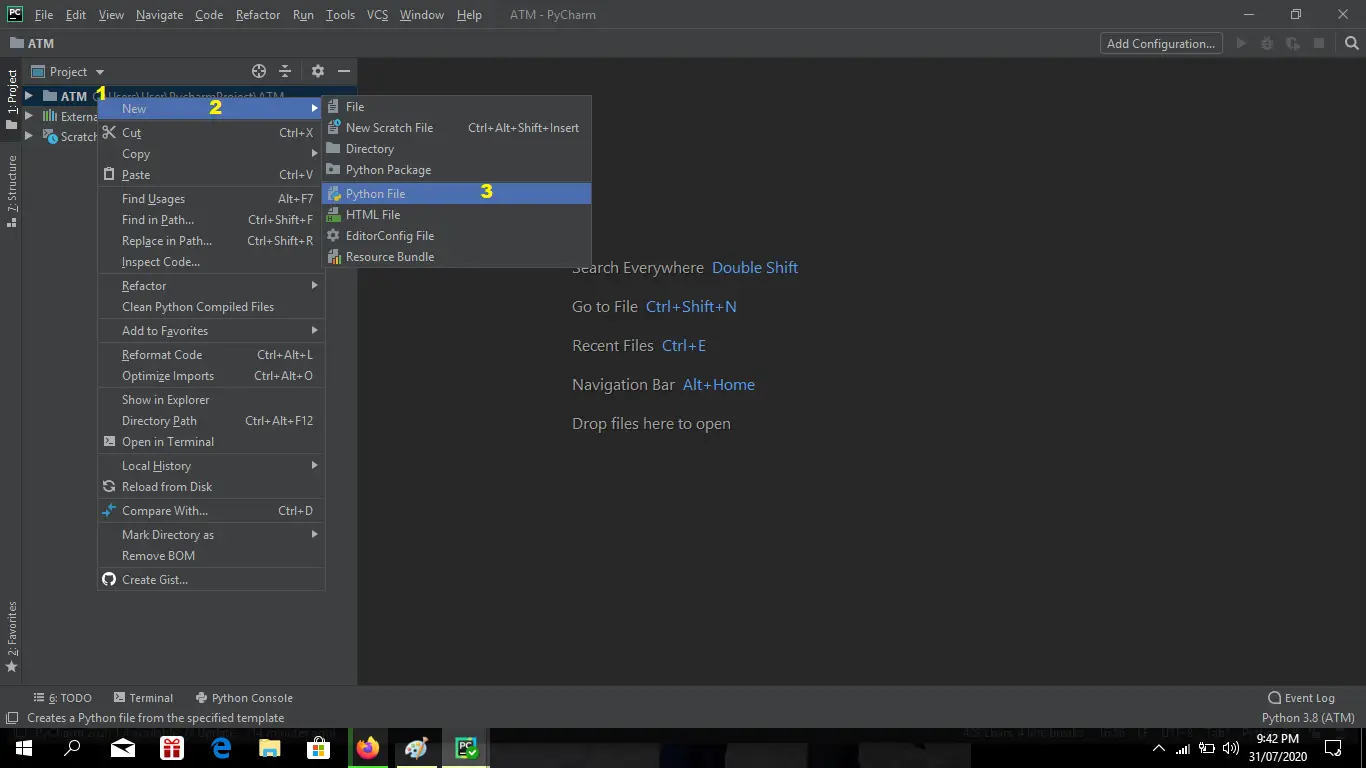 python file