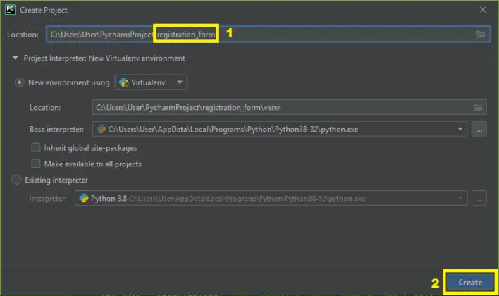 Registration Form Using Tkinter In Python With Source Code