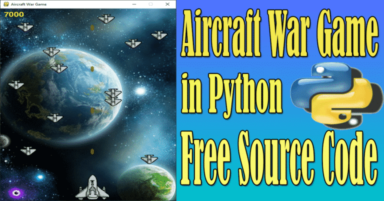 Aircraft War Game in Python with Source Code