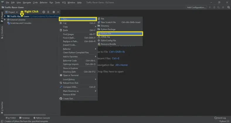 Traffic Racer Game in Python with Source Code - Video - 2022