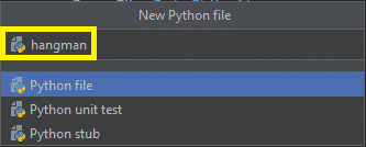 Hangman Game In Python File Name