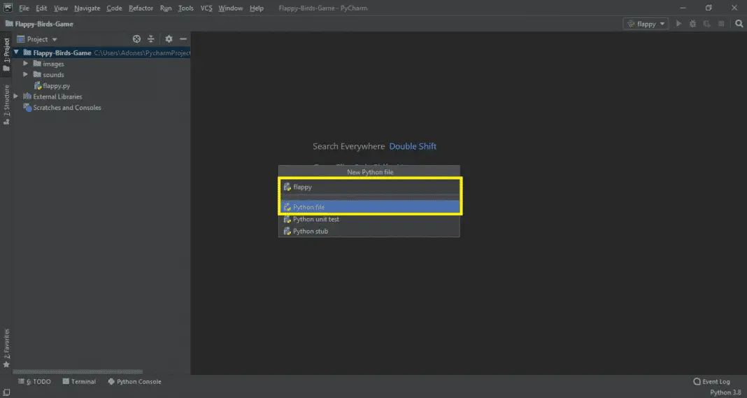 Flappy Bird Game in Python with Source Code | 2022 - FREE