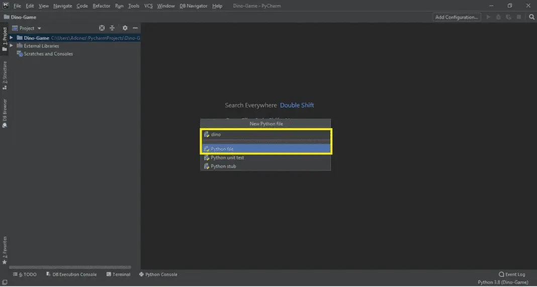 Dino Game in Python with Source Code - Video - 2022