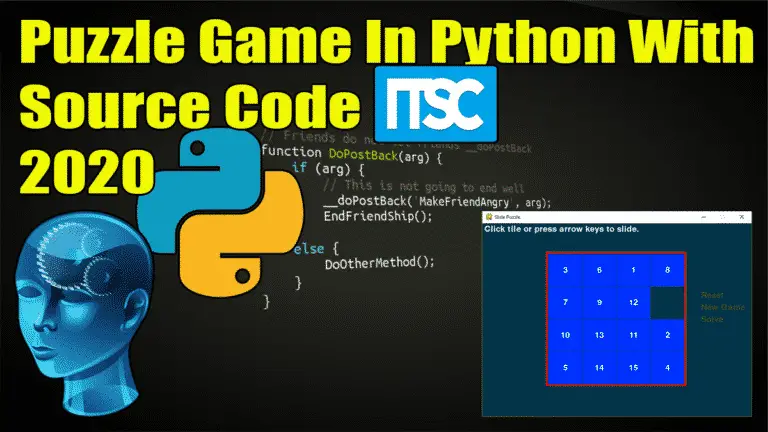 Puzzle Game In Python With Source Code - FREE DOWNLOAD- VIDEO