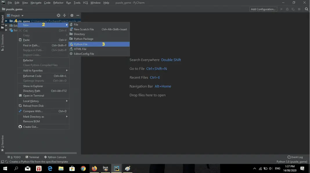 Puzzle Game In Python With Source Code