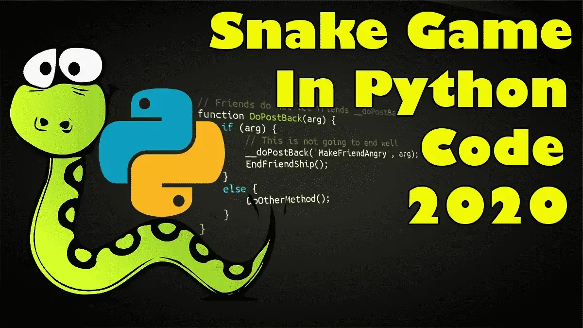 Snake Game In Python Code Free Download - 2022 | VIDEO