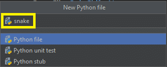 Snake Game Python Python File Name