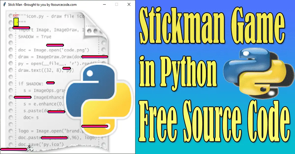 Stickman Game in Python with Source Code - Video - 2022