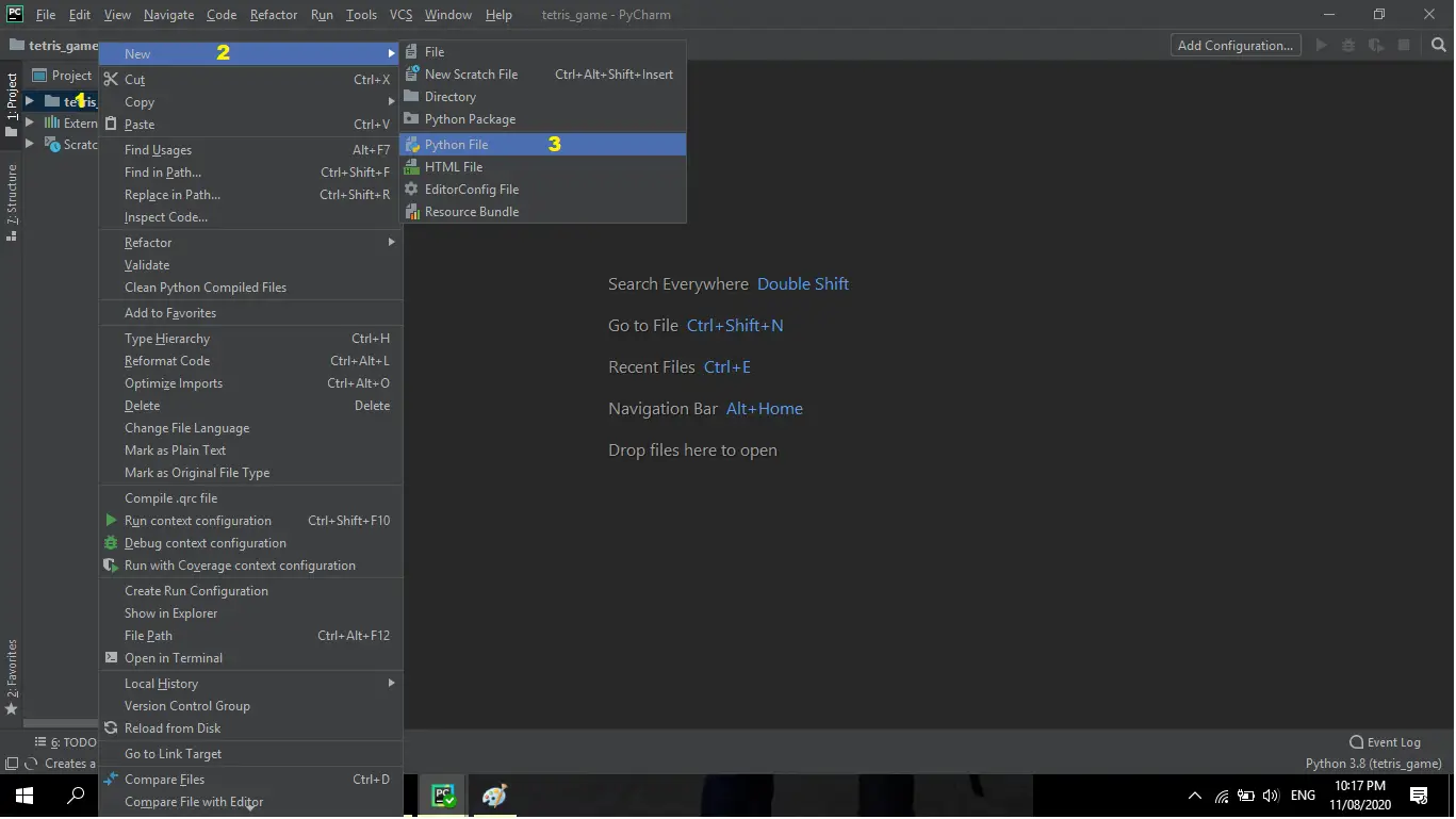 Tetris In Python Code Python File