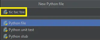 Tic Tac Toe In Python File Name
